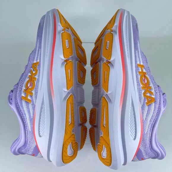 HOKA One Bondi 9 Shoes - Aster Flower/Starlight Glow | Women's 8 | NEW - Picture 5 of 12